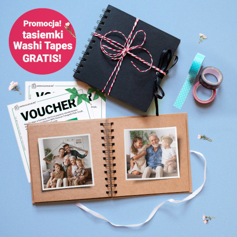 Album mini 15x15 Tasiemki Washi Tapes GRATIS!